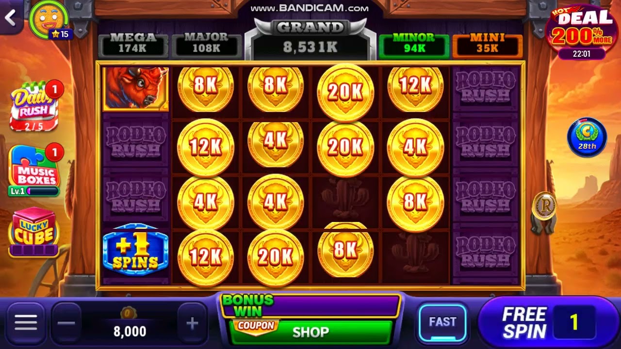 Rodeo Rush | BG | Rock N' Cash Casino Slots - YouTube