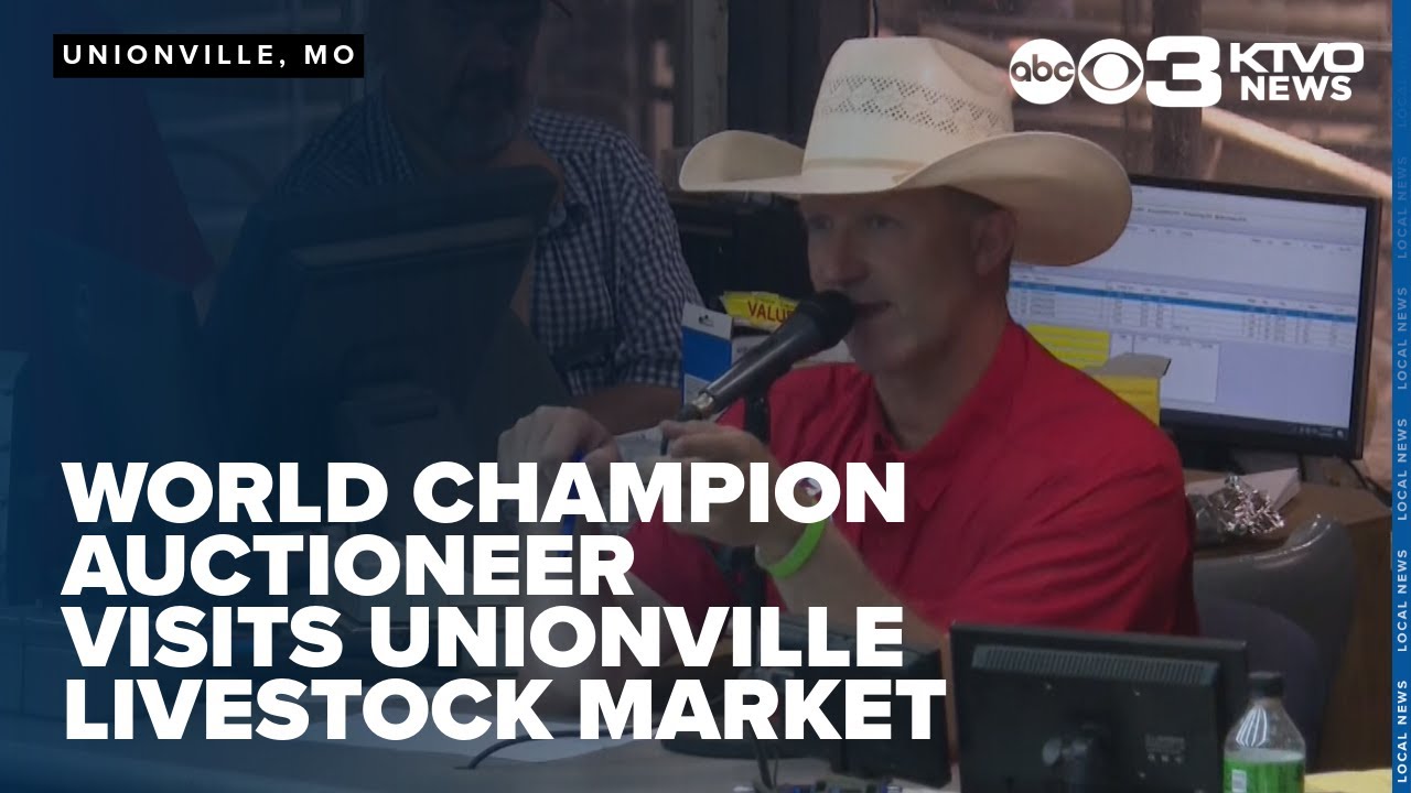 World champion auctioneer visits Unionville livestock market