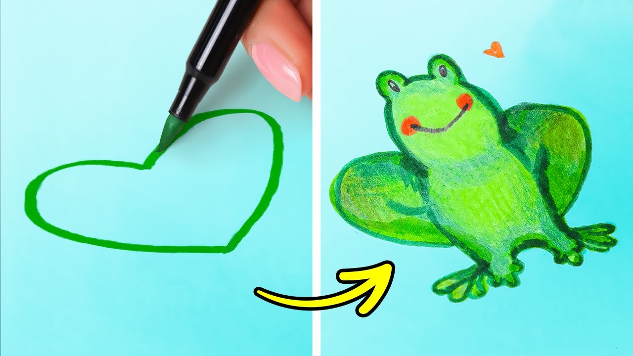 EASY DRAWING FOR BEGINNERS | Creative Art Ideas And Useful Painting Hacks You'll Be Grateful For