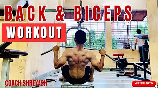 Grow Your Back & Biceps Muscles Fast || Full Back And Biceps Workout