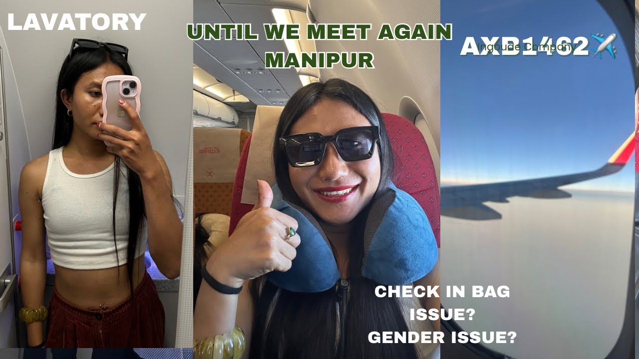 MY FLIGHT JOURNEY WITH AIR INDIA EXPRESS✈️ -MANIPUR TO DELHI /SECURITY CHECK ISSUED/CHECK IN PROCESS