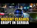 Clashes in Belgrade, Riot police confront Anti-Government protesters in Serbia
