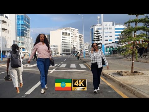 wow የ4ኪሎ መንገድ ተሰርቶ አለቀ , 🇪🇹 Addis Ababa walking Tour 2024 , Ethiopia ...
