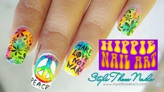 Hippie Nailart Tutorial (#hippie_nailartcollab)