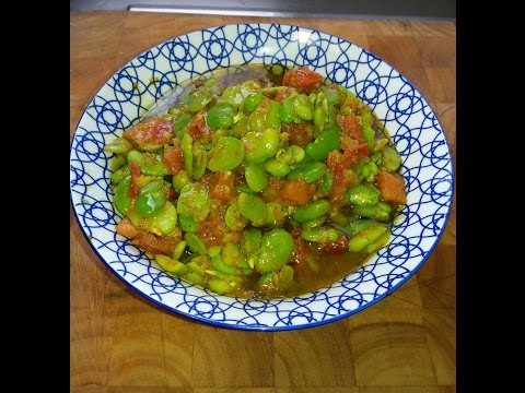 cuisine-orientale---salade-de-fèves-au-cumin,-et-tomates