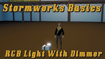 Stormworks Basics: RGB Light Dimmer Tutorial #stormworks