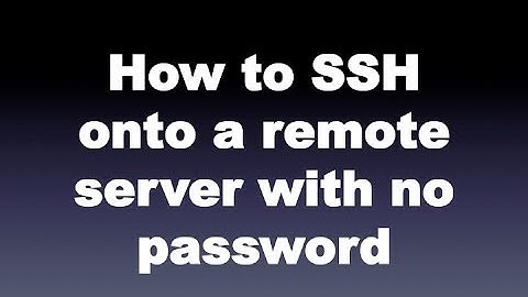 Generating SSH Keys for remote servers (no password needed)