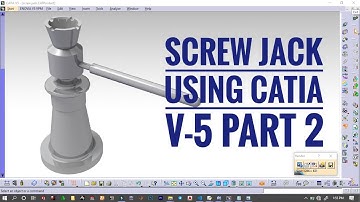 Screw Jack CATIA V5 Tutorial - Body (Part 2)