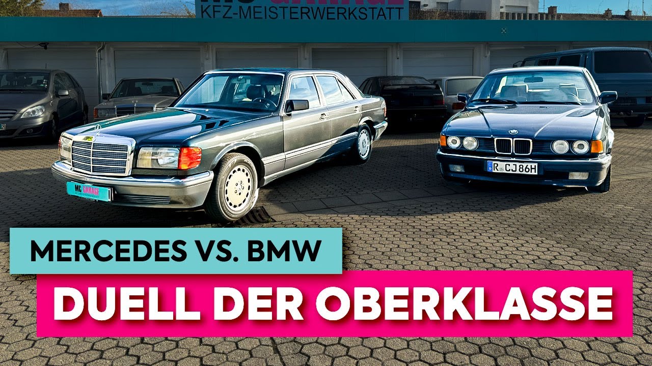 DUELL DER OBERKLASSE - Mercedes S-Klasse (W126) vs. 7er BMW (E32)