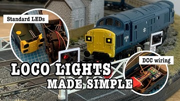 LED-verlichting voor oudere modelspoorlocomotieven - eenvoudige installatie en DCC-bedrading