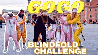 [BLINDFOLD CHALLENGE | KPOP IN PUBLIC] BTS (방탄소년단) - GOGO (고민보다 GO) | Dance Cover by WAYM