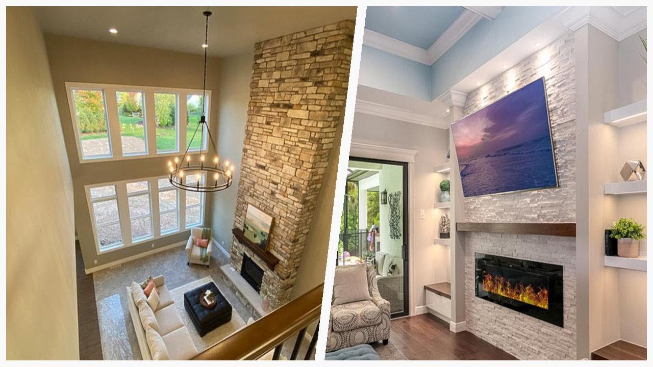 Enhance Your Living Room with Stunning Stone Fireplace Designs ...