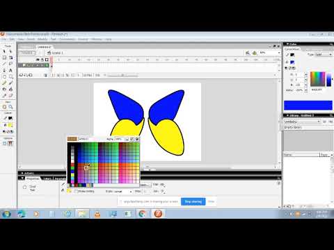 How to make a butterfly animation in Macromedia flash professional 8 ?