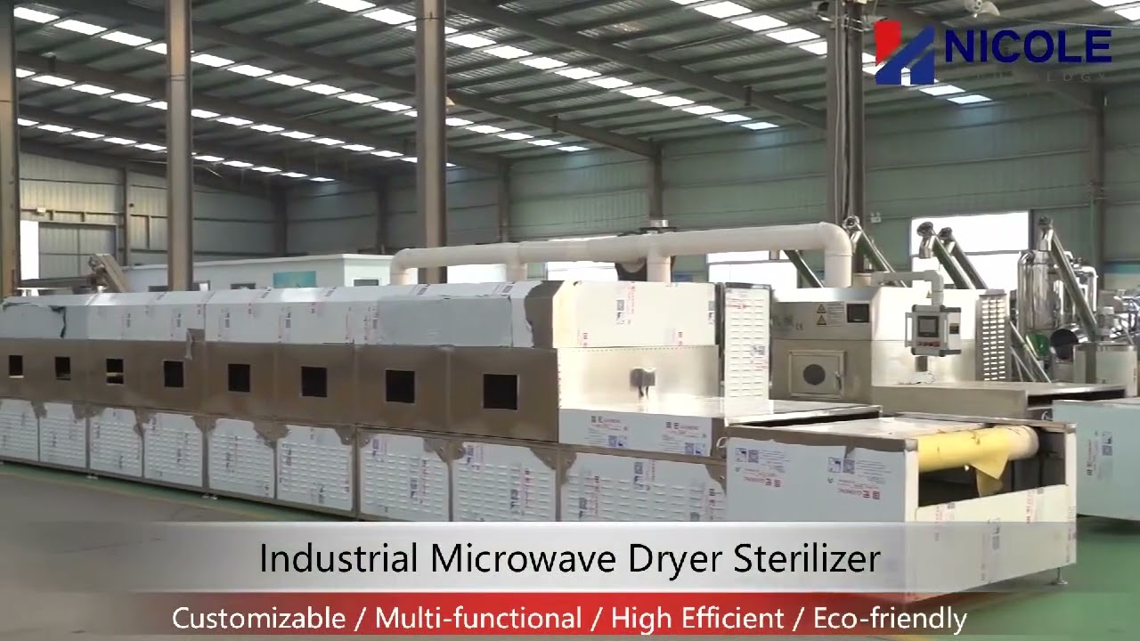 Industrial microwave corn tunnel oven
