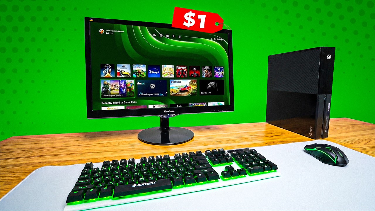 I Built A Gaming Setup Using Only The $1 Store!