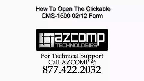 Medisoft Support Video - How To Open The Clickable CMS-1500 02/12 Form