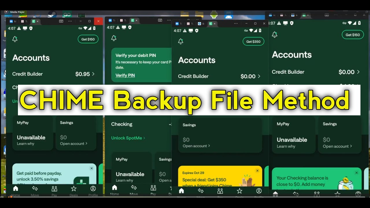 Chime account login backupfile full video