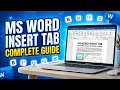 MS Word Insert Tab Complete Tutorial | Full Guide in Urdu/Hindi | Beginner to Advanced