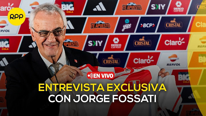 🔴Entrevista exclusiva con JORGE FOSSATI, técnico de la Selección Peruana de Fútbol  [EN VIVO]