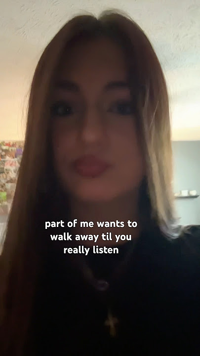 part of me wants to walk away til you really listen #real #lipsyncs #viral