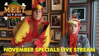 November Specials Facebook Live Stream | Melt Bar and Grilled | Gourmet Grilled Cheese