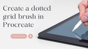 How to make a dotted grid brush in Procreate