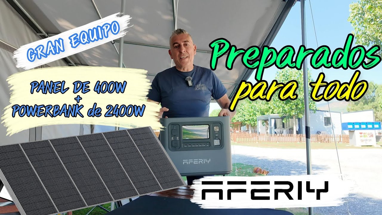 Panel solar AFERIY 400w + PowerBank AFERIY 2400w ☀️😎