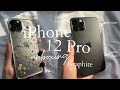 iPhone 12 Pro Unboxing Graphite + setting up, case haul (aesthetic) | INDONESIA