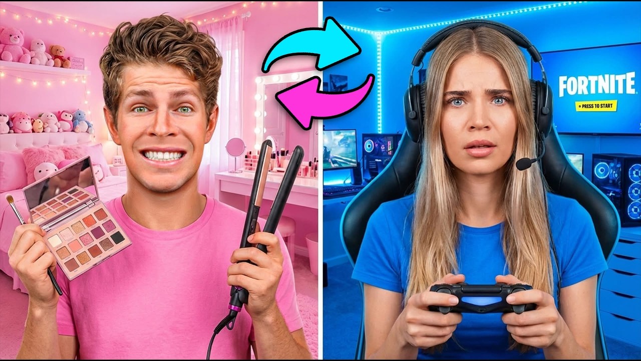 Switching Lives With My GIRLFRIEND For 24 Hours!