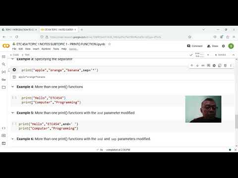 ETC454 TOPIC 1-2: PYTHON'S FUNCTION USAGE EXAMPLES