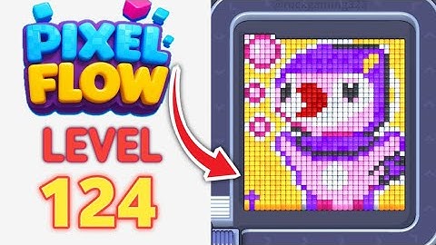 Pixel Flow Level 124 Walkthrough