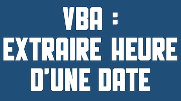 VBA Extraire l