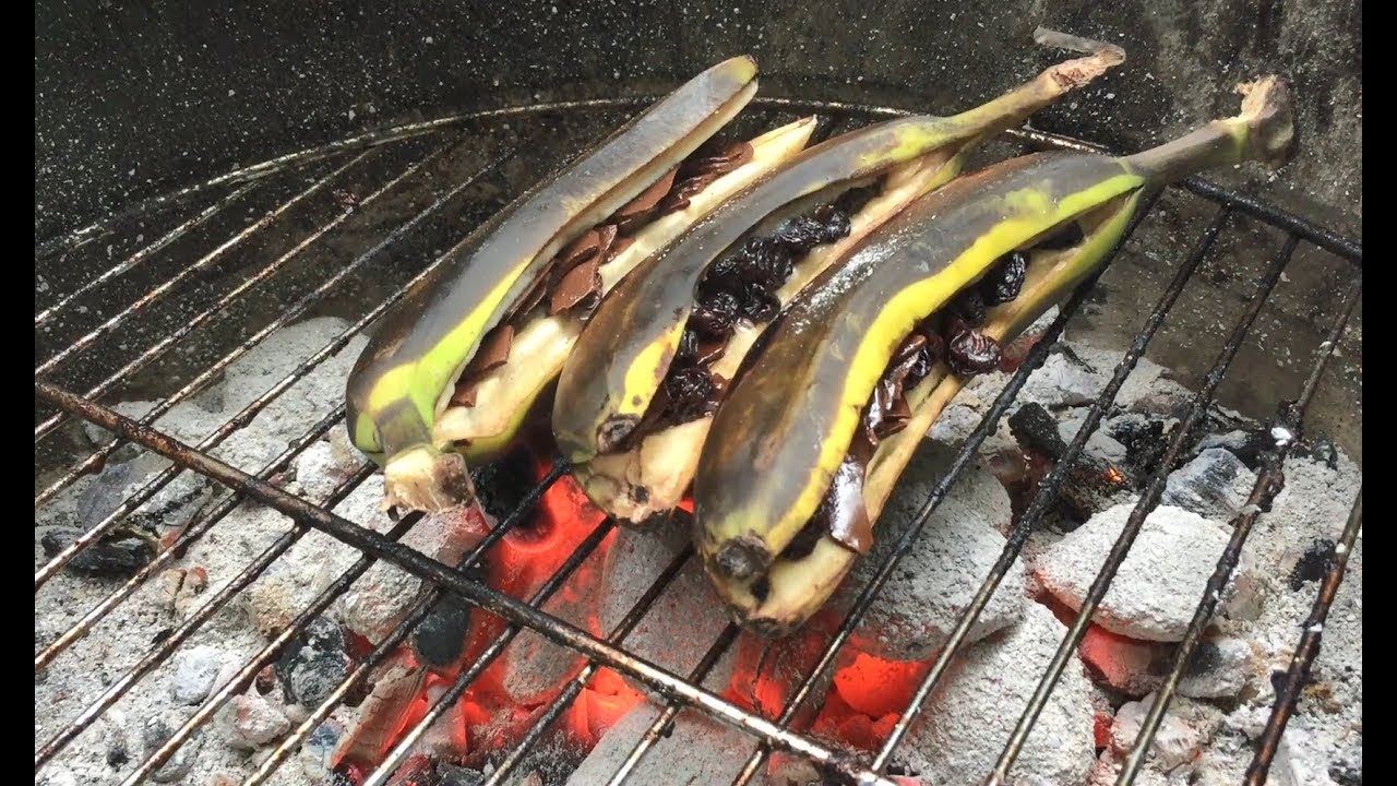 How To Cook Bbq Bananas Best Tasting Ever Youtube