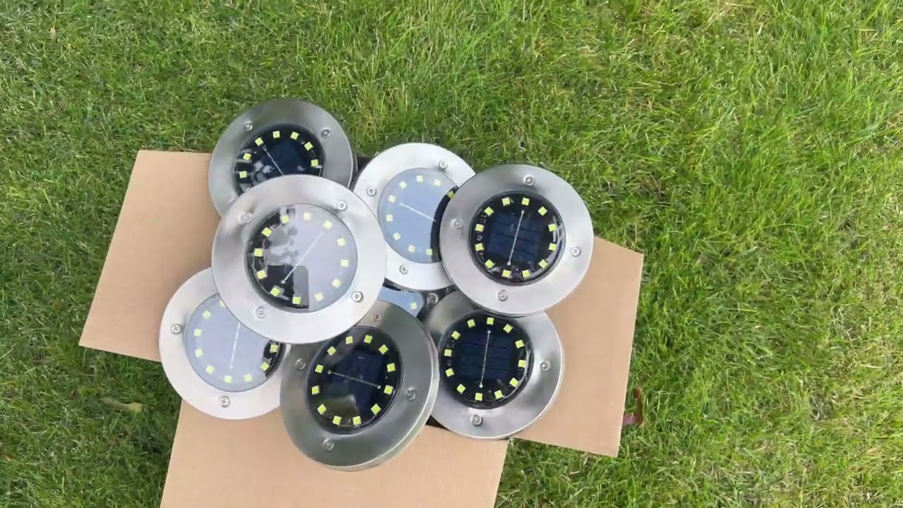 Biling Solar Lights Outdoor 12 Packs, 12 LEDs Bright Longevity Solar Ground Lights-Review
