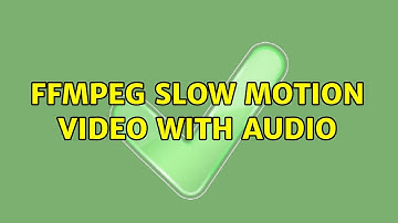 ffmpeg slow motion video with audio