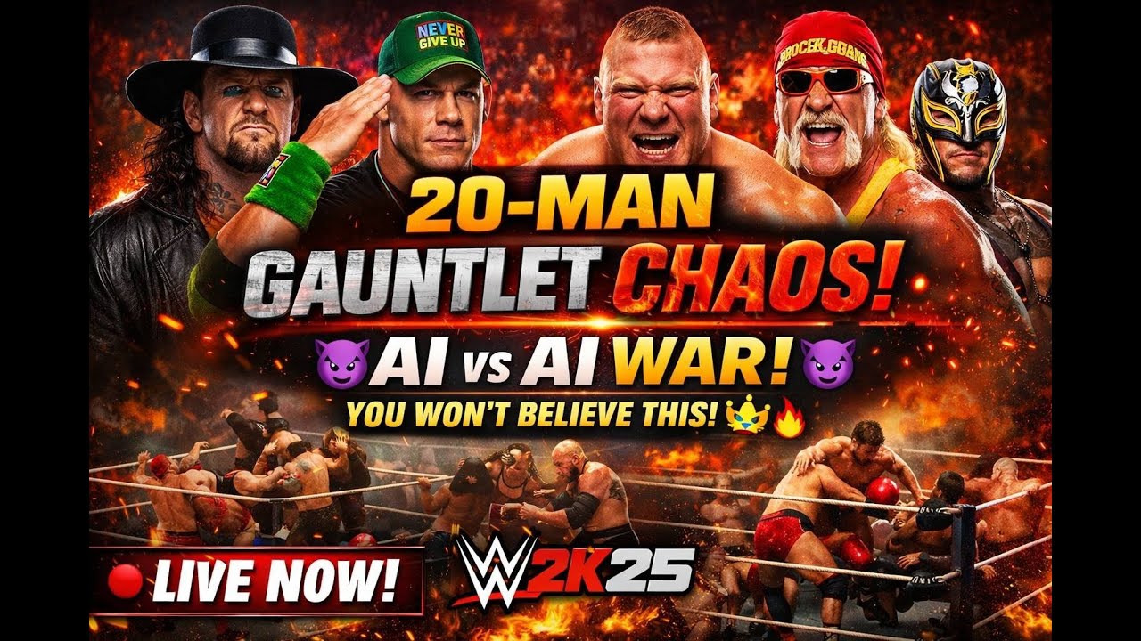 😈 ULTRA SMOTH LIVE 🔥  Gauntlet! | WWE2K25 | BIG MOMENTS NOW! 👑