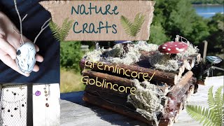 Nature Crafts  Goblincore / Gremlincore // outside crafts