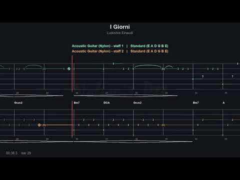 I Giorni (Guitar) - Ludovico Einaudi