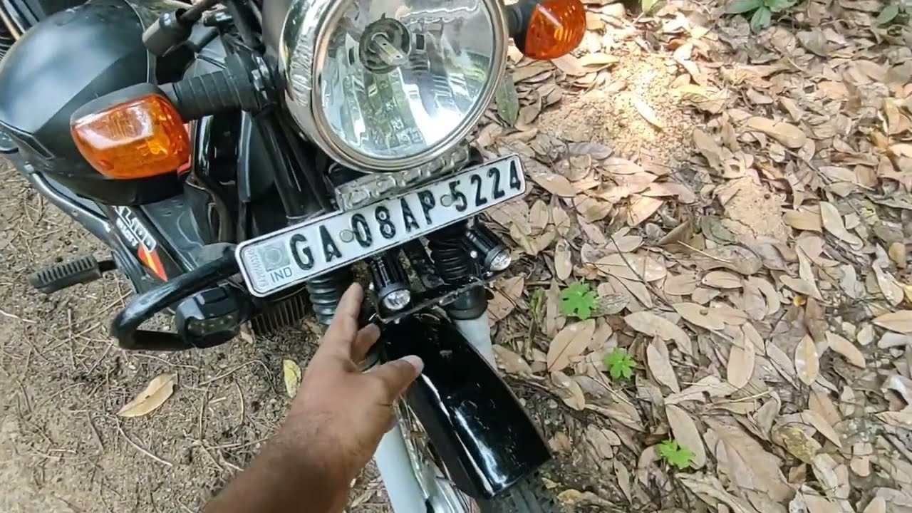 Mini fog lights installation on tvs XL 100