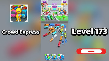 Crowd Express Level 173 Walkthrough 🚶‍♂️🧠 | Step-by-Step Guide | SolutionGuruji