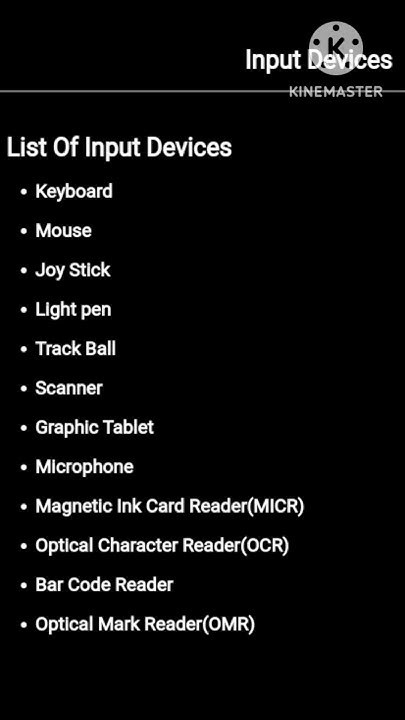 Input Devices List l Computer Input Devices List l Types Of Input ...