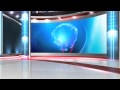 Free virtual news studio background globe close