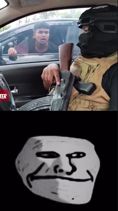 blud trying fight a soldier 💀 | troll face meme (credit: to @banggaluh, @BangTampue)