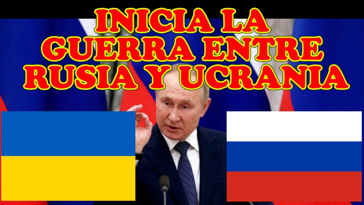 Inicia la guerra en Europa Rusia ataca Ucrania y a la capital Kiev