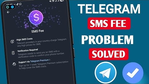 How to Fix Telegram SMS Fee Problem - 2025 | Telegram SMS Fee Problem