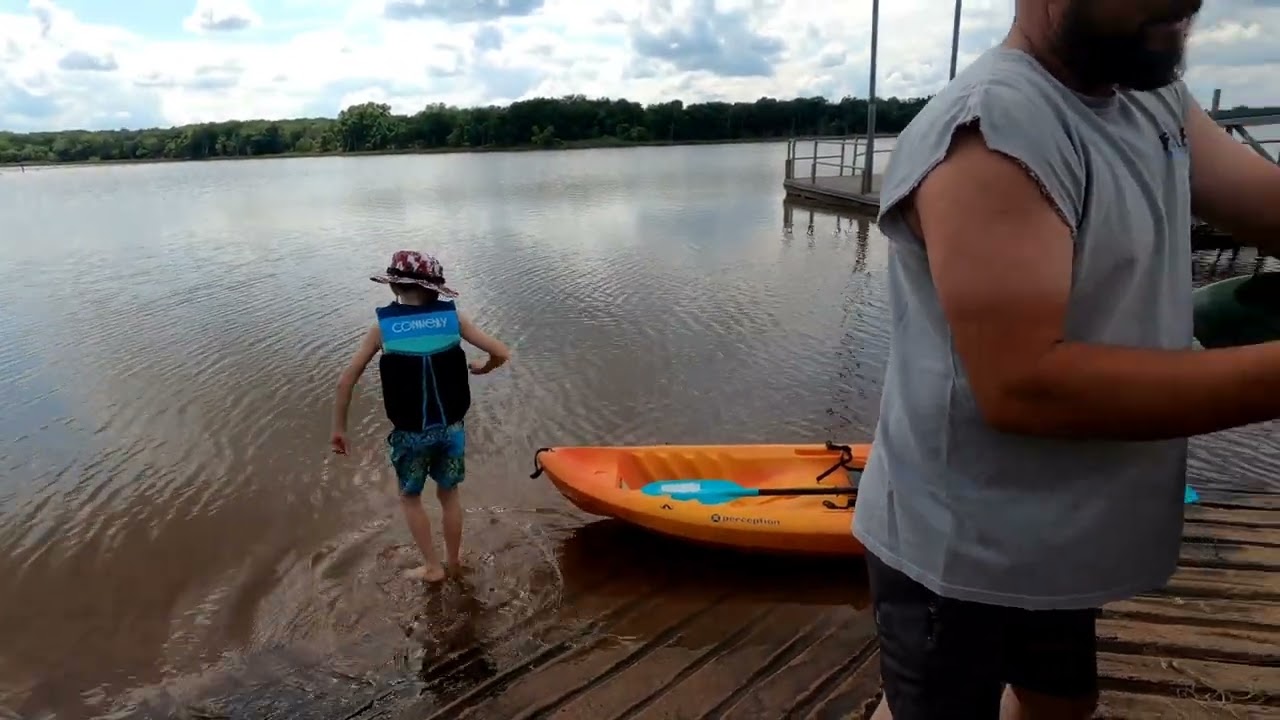 Kayaking, Bell Cow Lake. Chandler, Oklahoma