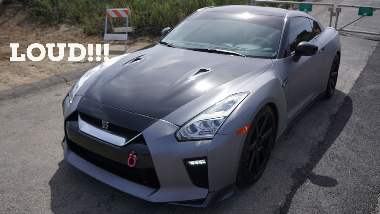 R35 GT-R Meisterschaft Exhaust LOUD Flyby, Launch. GFB BOVs. Epic ...