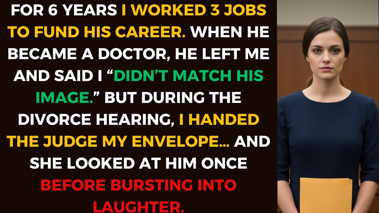 I worked 3 jobs to fund his career, then he left me — until the judge saw my evidence