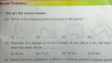 DAV Class 4 unit 11 brain teasers ।। Math class 4 chapter 11 brain teasers dav public school