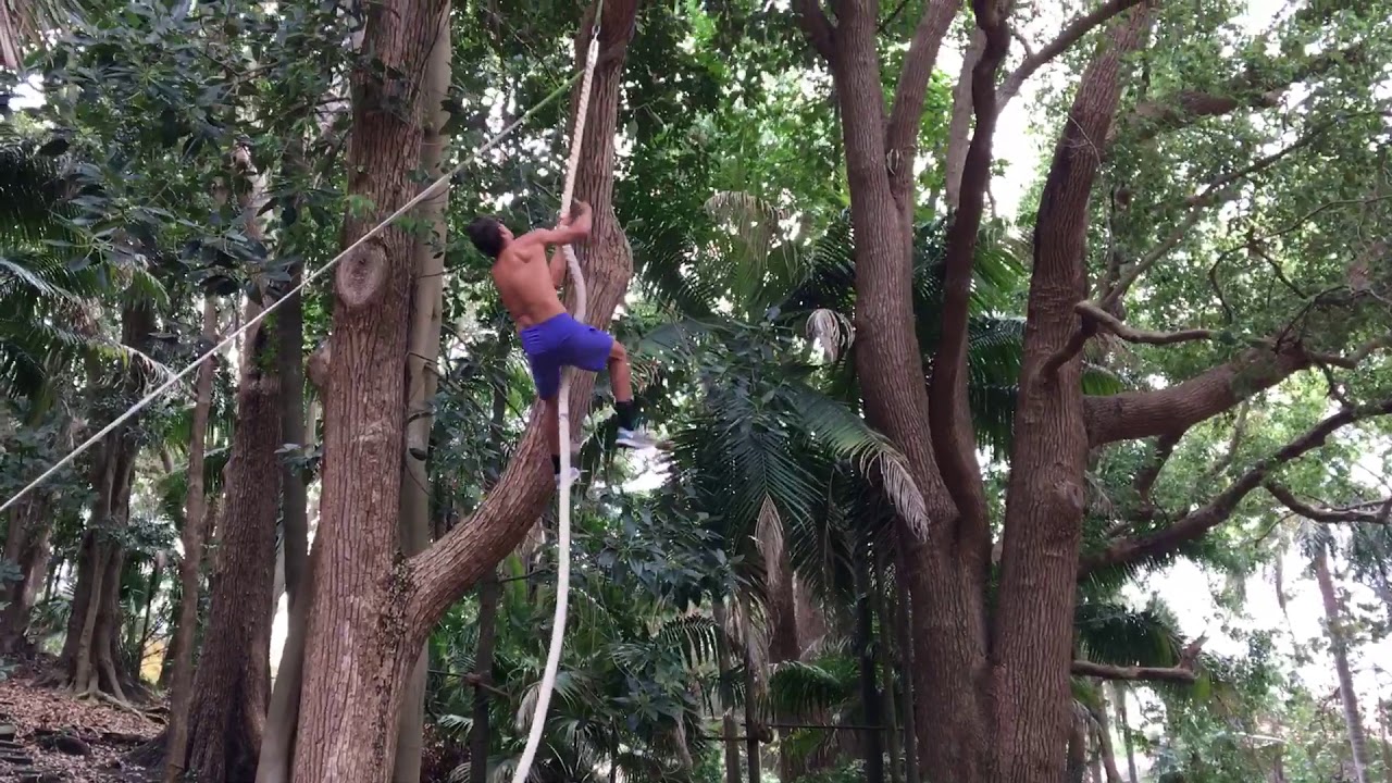 Superhuman Rope Climb by World Record Breaker Marcus Bondi💥 YouTube
